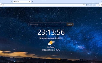 Starry Sky New Tab