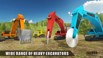 Heavy Excavator Rock Mining