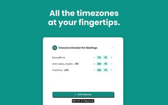 Timezone Checker for Meetings