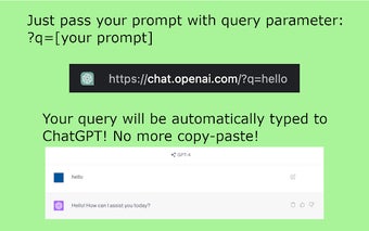 Prompt ChatGPT via URL param