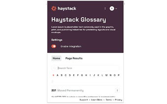 Haystack Glossary