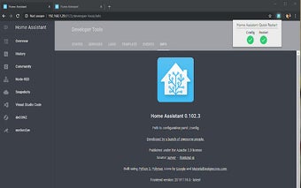 Home Assistant Quick Restart