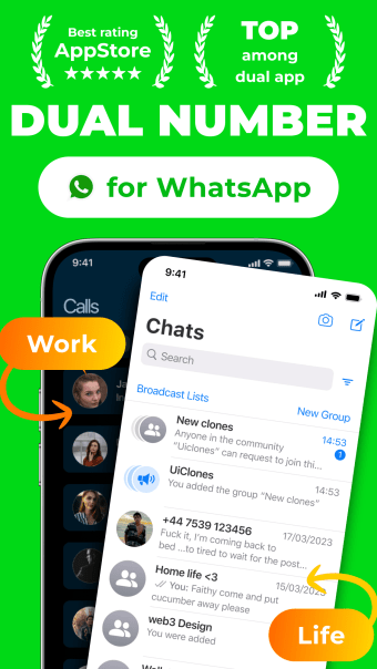 The dual messenger WhatsApp