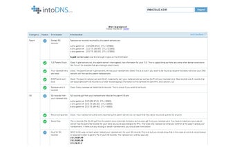 IntoDNS Chrome
