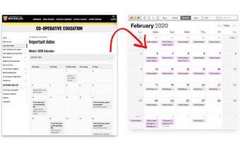 UWaterloo Co-op Calendar Generator