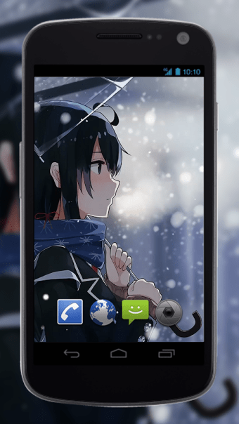 Girl and Snow Anime Wallpaper
