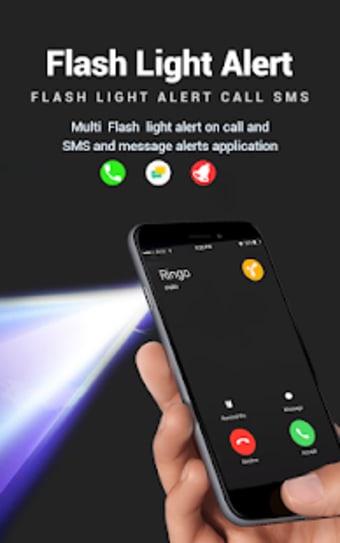 Flash alerts on calls and sms  Torch Flashlight
