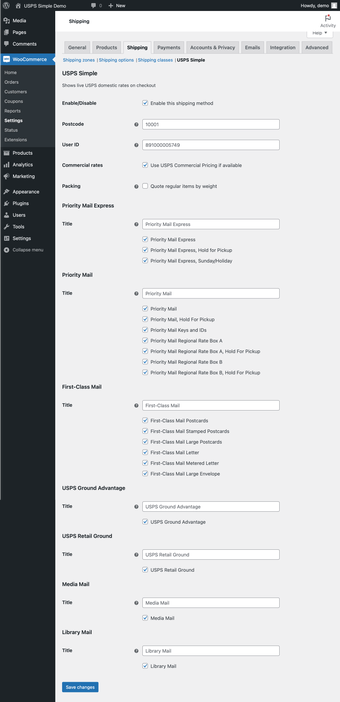 USPS Simple Shipping for Woocommerce