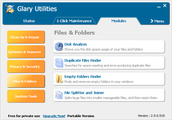 portable glary utilities