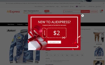 AliExpress popup blocker