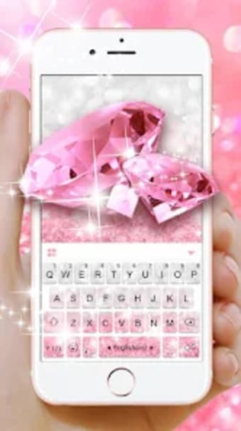 Glittering Pink Diamond Keyboa
