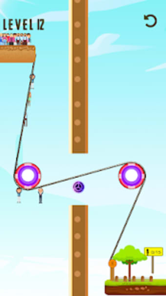 Rope Swing 2D - Rescue arcade game