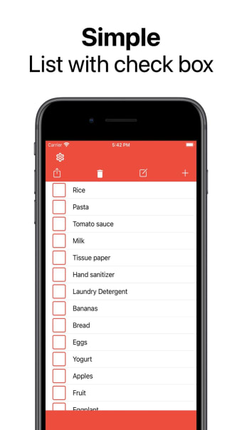 Simple Shopping List App
