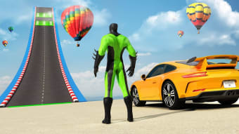 Superhero Car Stunt: Car Games