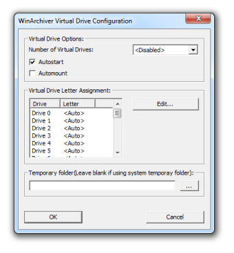 WinArchiver Virtual Drive
