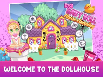 Dollhouse Cleaning For Kids