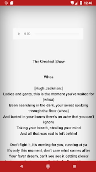 the greatest showman songs and lyrics