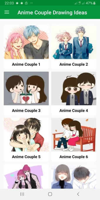 Cute Anime Couple Drawing Idea