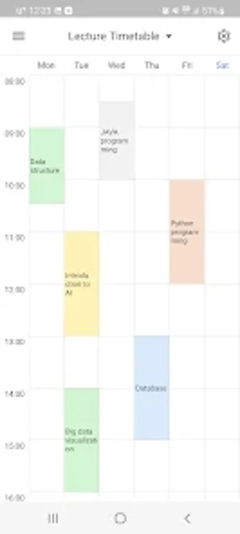 Simple Timetable