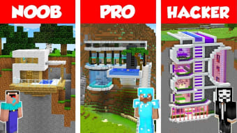 Noob vs Pro vs Hacker for Minecraft PE