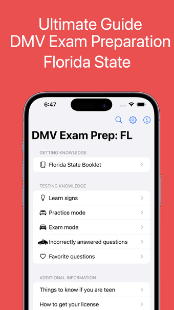 DMV Exam Prep FL State