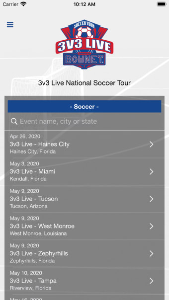 3v3 Live Soccer Tour
