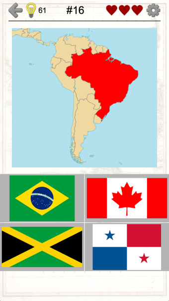 American Countries and Caribbean: Flags Maps Quiz