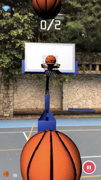 AR Basketball-Dunk Shot  Hit