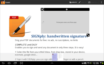 Handwritten PDF e-signatures