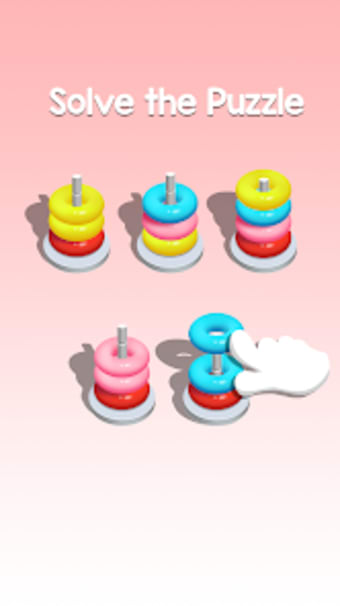 Color Hoop : Ring Sort ASMR 3D