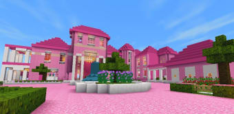 Pink house in Minecraft PE