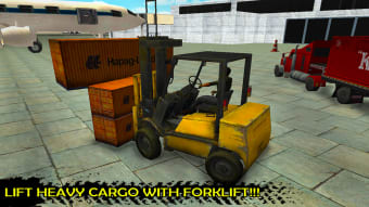 Construction Forklift Crane Driver 3D Simulator