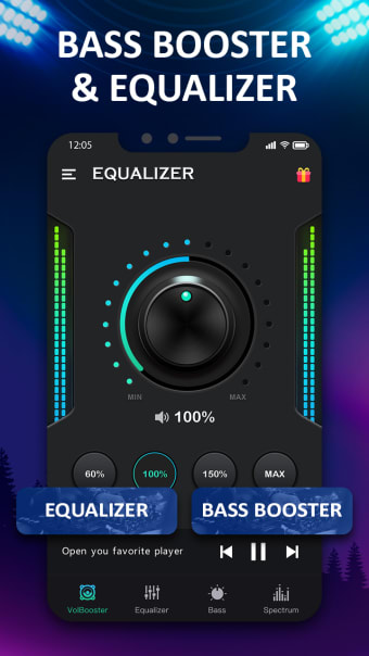 Bass  Vol Boost - EqualizerFM