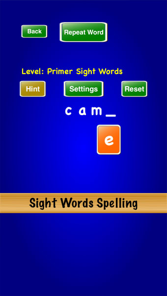 Sight Words Spelling
