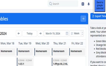 Managebac Timetable to Google Calendar