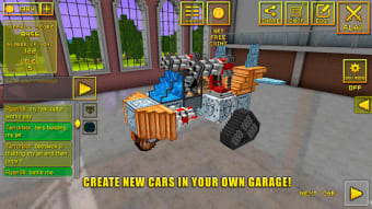 Blocky Cars - pixel shooter tank wars