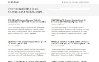 Internet Marketing Deals and Discount Coupons