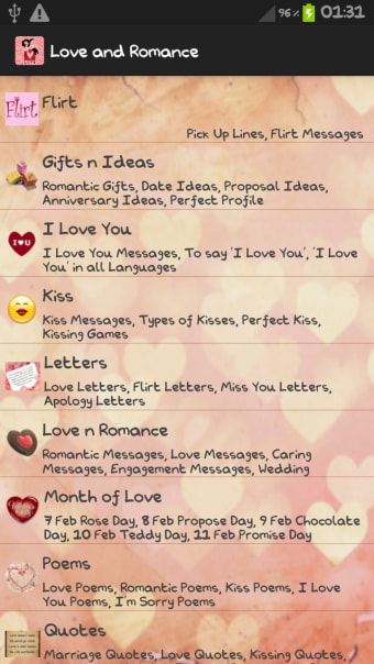 Love Letters  Romantic Quotes