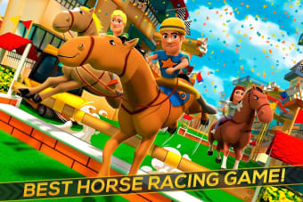Cartoon Horse Riding: Run Race