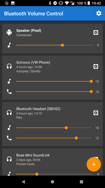 Bluetooth Volume Manager