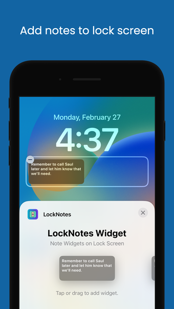 LockNotes: Note on Lock Screen