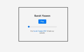 Play Surah Yaseen