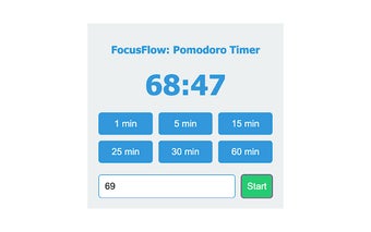 FocusFlow: Pomodoro Timer & Productivity Assistant