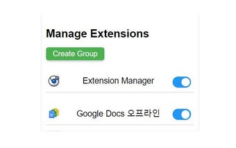 Extension Manager