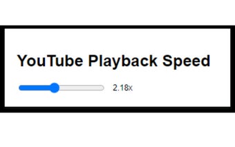 YouTube Playback Speed