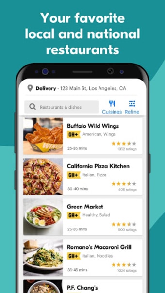 Grubhub: Local Food Delivery  Restaurant Takeout