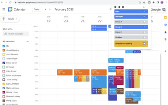 Easy Grouping for Google Calendar