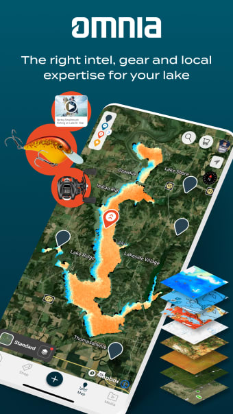 Omnia Fishing Lake Maps  Gear