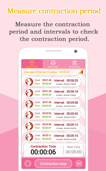 Contraction Timer Labor