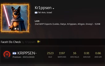 Faceit Elo Checker - Krippsen